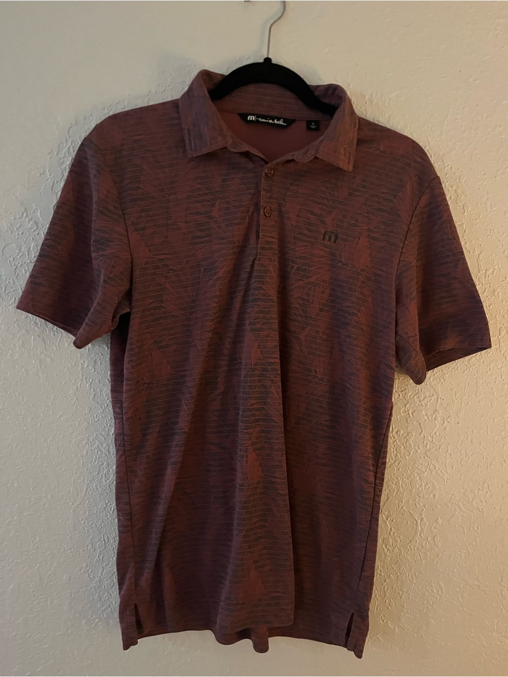 Travis Mathew Men's Maroon Polo
